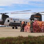 Chinook Helicopters Send Aid to West Sulawesi Earthquake Victims