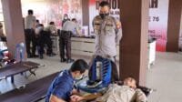 Sambut Hari Bhayangkara ke 76, Polres Kapuas Hulu Laksanakan Donor Darah