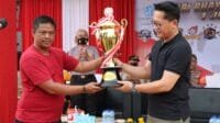 Liga Sepak Bola, Tim Wartawan Kalahkan Tim Perwira Polres Purwakarta