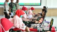 Bantu Sesama, Korem 044/Gapo Gelar Donor Darah