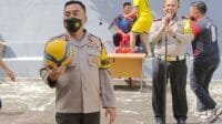 Selamat! Sat Reskrim Juara Pertam Lomba Voli Peringatan HUT Bhayangkara ke-76 Polres Padangsidimpuan
