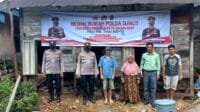 Wujud Empati, Polsek Sipirok Salurkan Bantuan Bedah Rumah ke Masyarakat