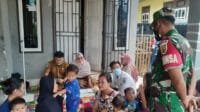 Babinsa Bersama Tim Puskesmas Door To Door Pengendalian Stunting