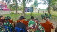 Danyonzipur 2/SG Ikuti Vidcon Launcing Ketahanan Pangan Dipimpin Kasad Jenderal Dudung serta Tanam Benih Jagung