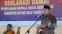 Ini Pesan Wabup Kapuas Hulu pada Pilkades Serentak Tahun 2022
