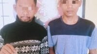 Dua Pria Diduga Kompak Mencuri Diamankan Polsek Padang Bolak