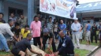 Sembelih Hewan Kurban di Lapas Kelas IIB Padangsidimpuan Berlangsung Khidmat