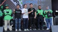 Rayakan HUT Palembang ke 1340, Puluhan Driver Gojek Keliling Palembang