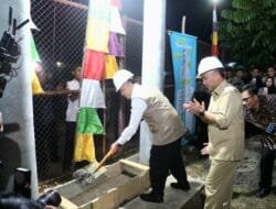 Pj Gubernur Agus Fatoni Groundbreaking Pembangunan Jaringan Listrik PLN di Babat Supat Musi Banyuasin
