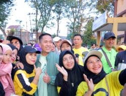 Ribuan Emak-Emak Sako Senam Bersama Ratu Dewa