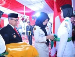 Pj Wali Kota Palembang Resmi Kukuhkan 64 Anggota Paskibraka
