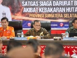 Sekda Sumsel Edward Candra Ajak Satgas Karhutla Tingkatkan Kewaspadaan Antisipasi Terjadinya  Karhutla