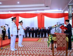 Pj Gubernur Elen Setiadi Lantik Nelson Firdaus Bersama Koimudin Sebagai  Pj Walikota Pagar Alam dan Pj Walikota Lubuk Linggau