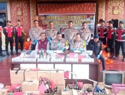 Operasi Pekat Musi 2025, Polres Prabumulih Gelar Konferensi Pers