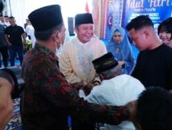 Ribuan Masyarakat OKU Timur Antusias Silaturahmi Halal Bihalal Bersama Gubernur Herman Deru