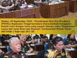 Ketika Personil Kejatisu Dihadapi dengan Stres dan Depresi: Ibadah PDOEL Angkat Isu yang Sering Terpendam