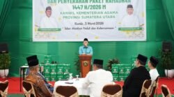 Kanwil Kemenag Sumut Gelar Buka Puasa Bersama, 200 Paket Ramadan Diserahkan untuk Anak Yatim dan Dhuafa