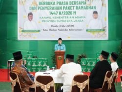 Kanwil Kemenag Sumut Gelar Buka Puasa Bersama, 200 Paket Ramadan Diserahkan untuk Anak Yatim dan Dhuafa