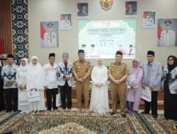 Haru Pelepasan Jemaah Haji PGRI Palembang, Sekda: “Jaga Nama Baik Daerah dan Raih Haji Mabrur”