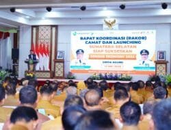 Bupati Muba Hadiri Rakor Seluruh Camat dan Launching Sumsel Siap Sukseskan Sensus Ekonomi 2026 