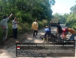 Pemkab Muba Gerak Cepat, Jalan Rusak Sekayu-PALI Ditimbun