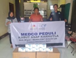 SKK Migas dan Medco E&P Distribusikan 2.800 Kotak Masker untuk Warga di 14 Desa Muba